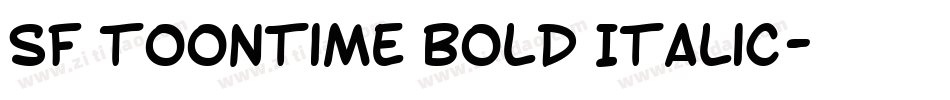 SF Toontime Bold Italic字体转换